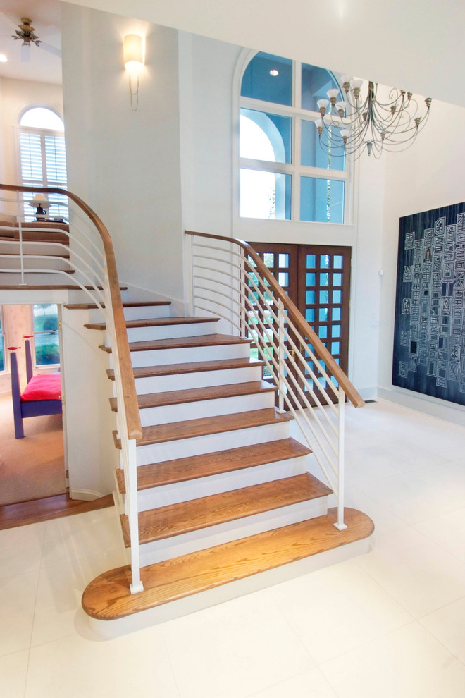 This is an example of a contemporary staircase in Miami.