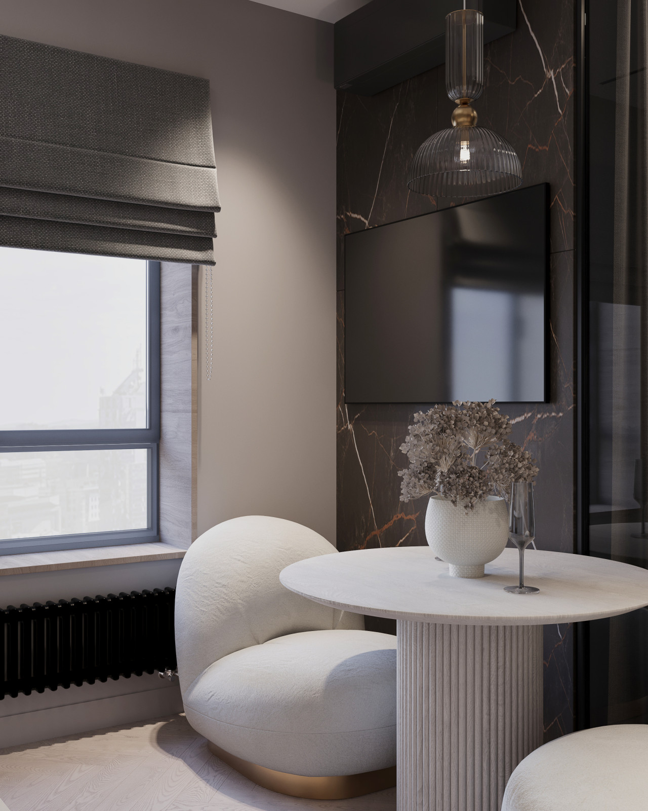 Квартира-студия для девушки в ЖК Екатерининский Парк