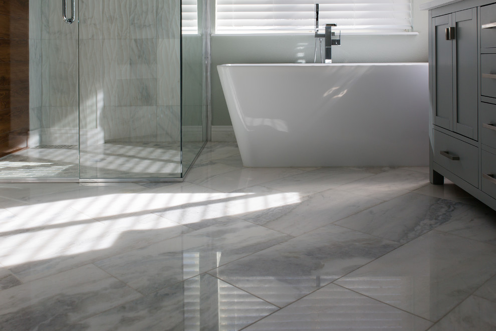 Hinman Master Bath | Roxborough Park, CO | Modern Farmhouse Renovation