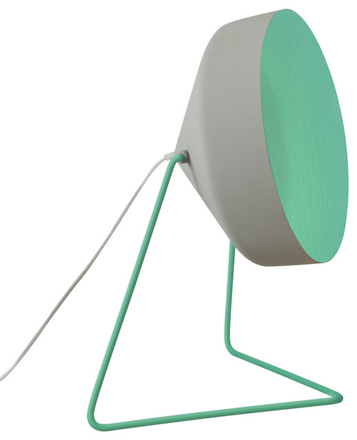 Cyrcus Floor Lamp, Turquoise Lining, Grey