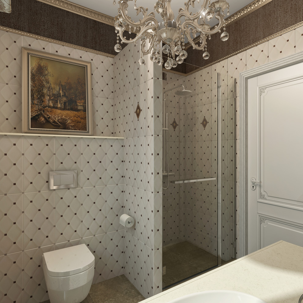 Классический санузел в доме