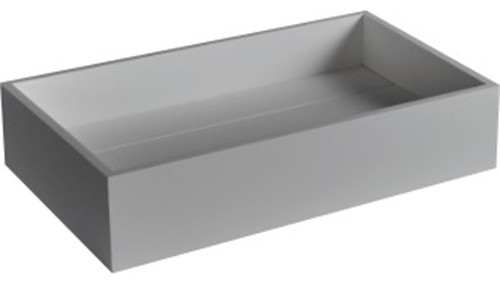 Rectangular 20" Solid Surface Vessel Sink Bowl Above Counter Sink Lavatory