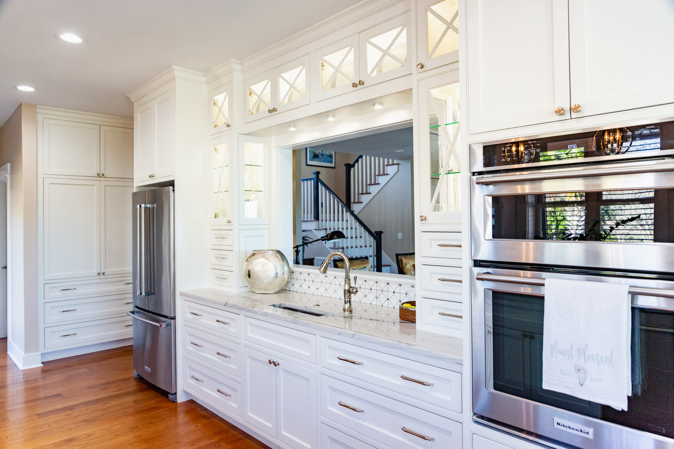 Kitchen pantry and pass through.