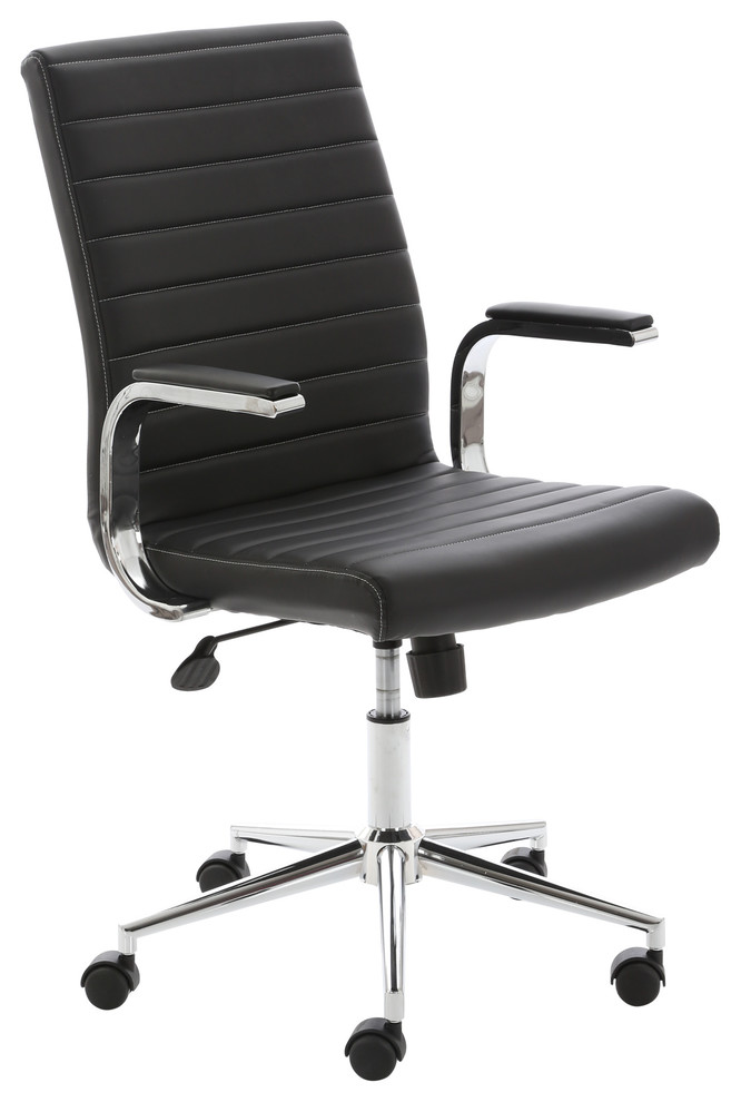 Ezra Executive Leather Office Chair - Modern - Office Chairs - by Dynamic | Houzz UK