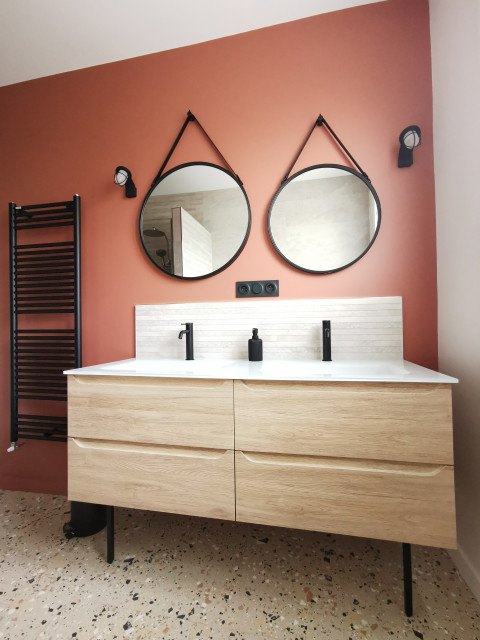 Salle de bain Terracotta - Salle de Bain - Rennes - par Les Nouveaux  Intérieurs | Houzz