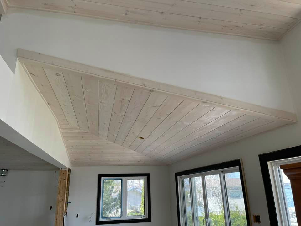 Pickled Pine Vaulted Ceiling