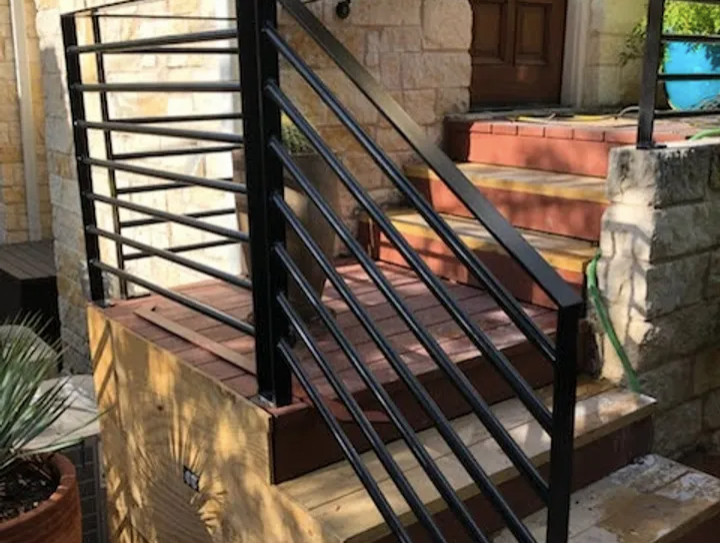 Example of a mountain style staircase design in Austin