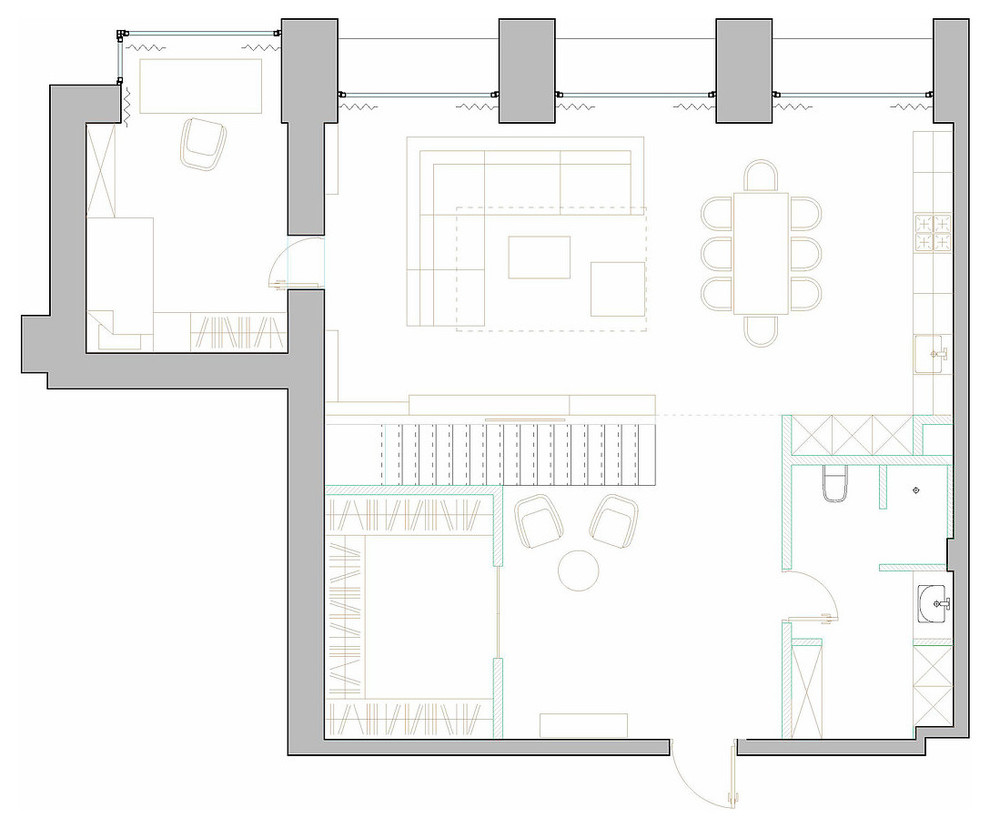 Двухуровневая квартира на Проспекте Мира