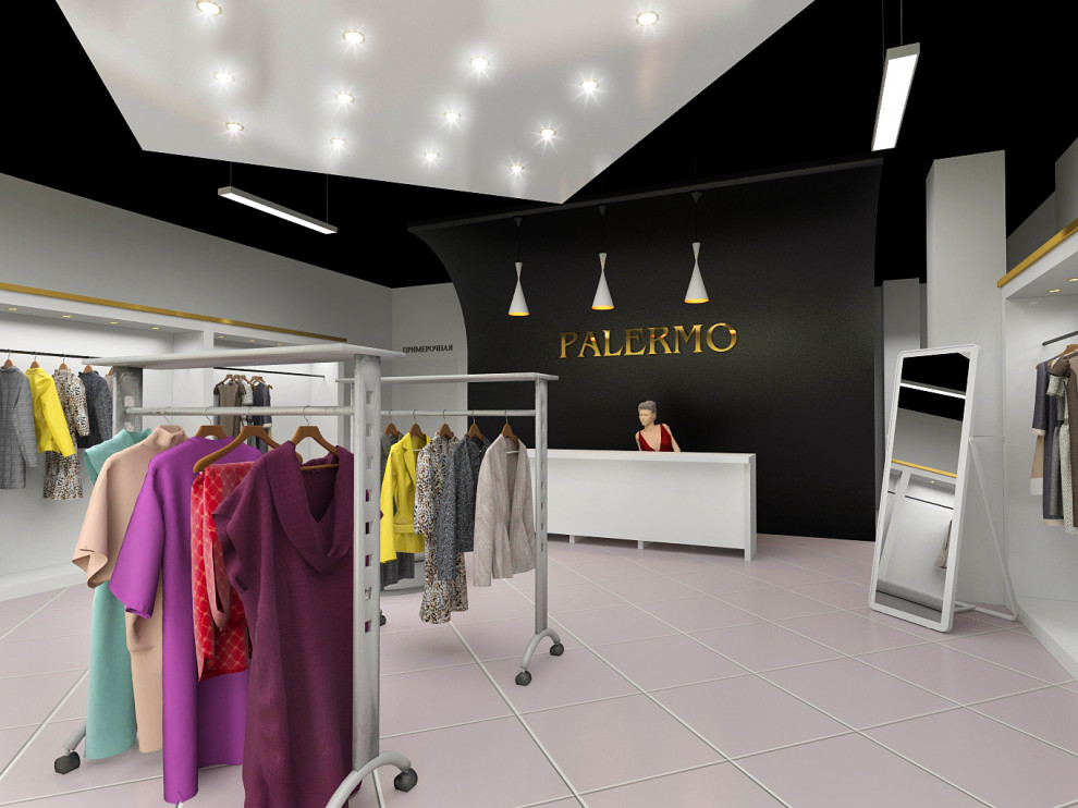 Дизайн интерьера торгового отдела