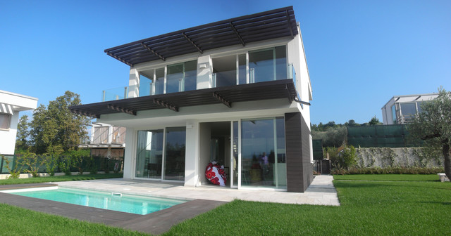 VILLA ON GARDA LAKE contemporary-house-exterior