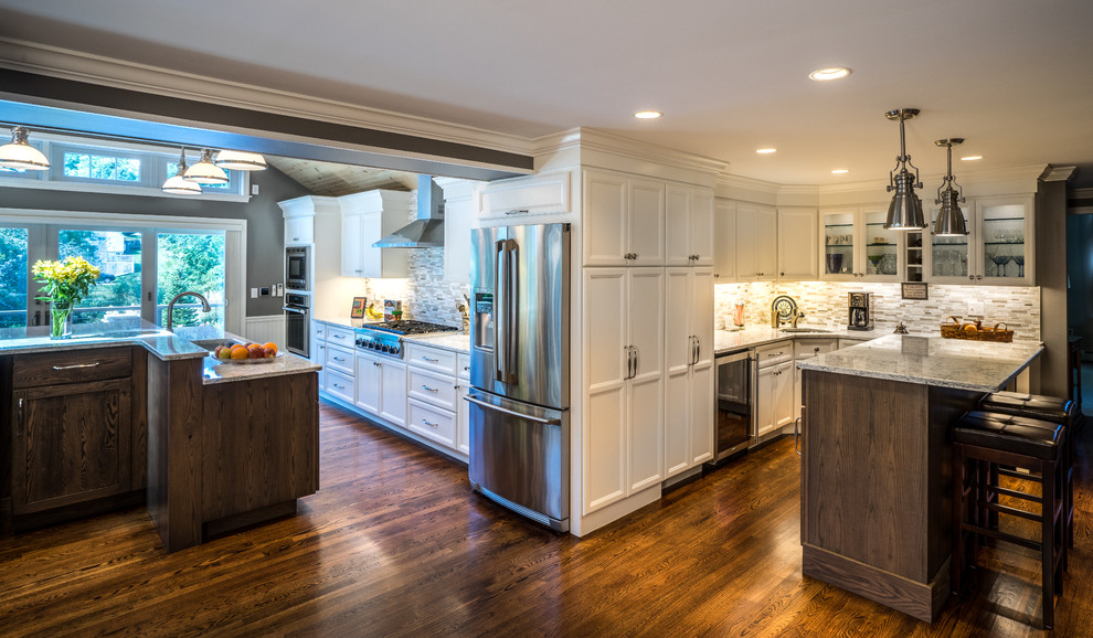 Transitional kitchen photo in Boston