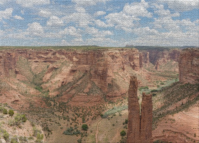 Mountain And Cliffs 18 Area Rug, 5'0"x7'0"
