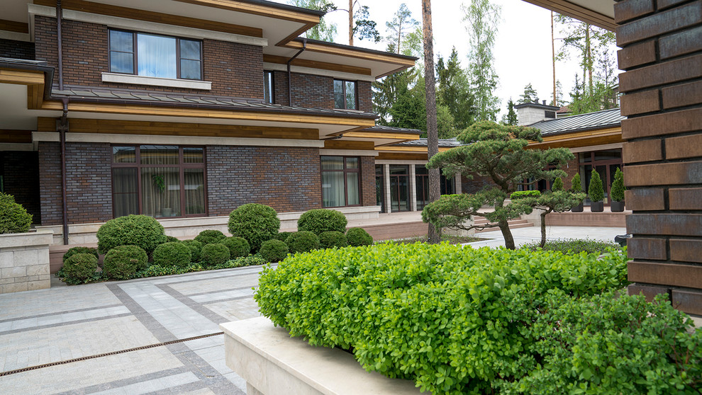 Вилла в стиле Райта. КП "Вымпел" Новорижское шоссе 2016 г.