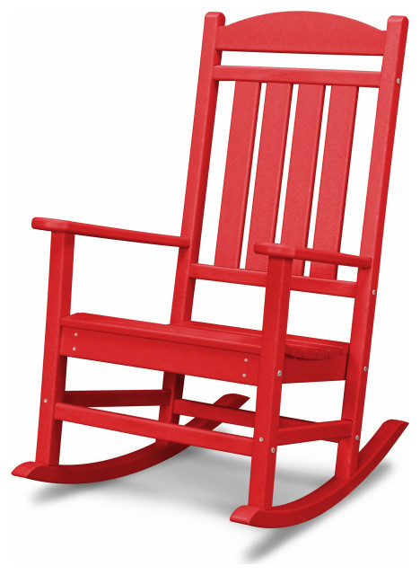 Polywood Presidential Rocking Chair, Sunset Red
