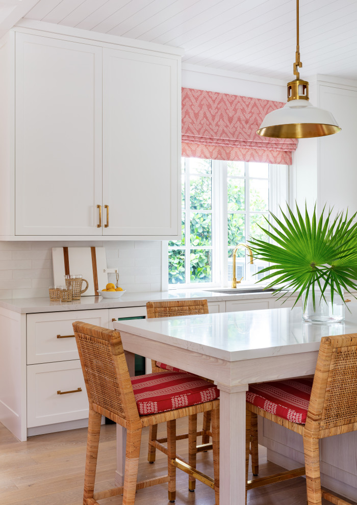 Inspiration for a coastal home design remodel in Miami