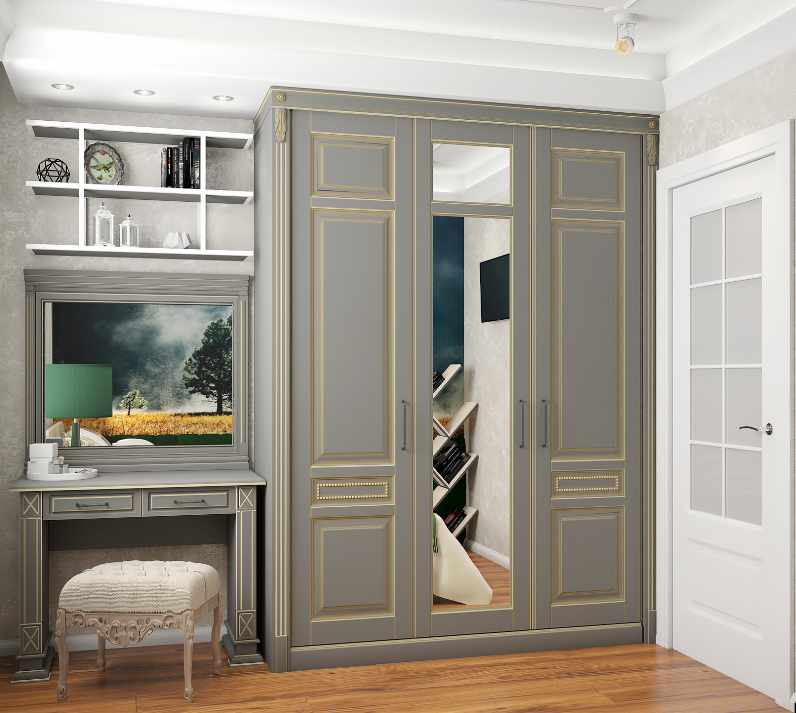 Дизайн интерьера 4-х комнатной квартиры S-79,0кв.м.