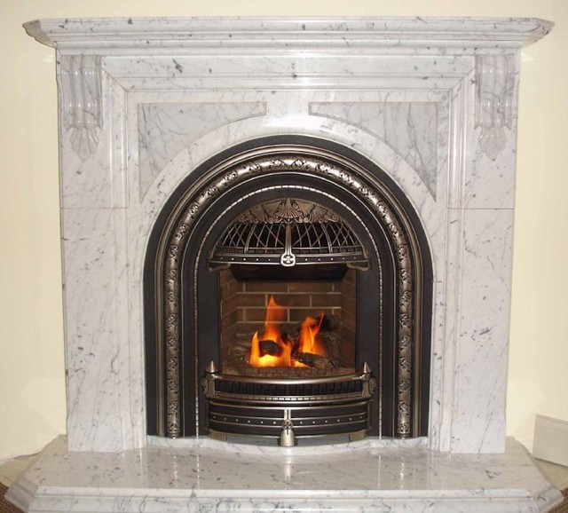 Victorian Gas Fireplace British Colonial Boston By Anderson