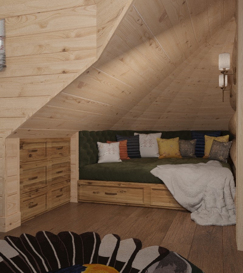 Визуализации дома в стиле "Шале"