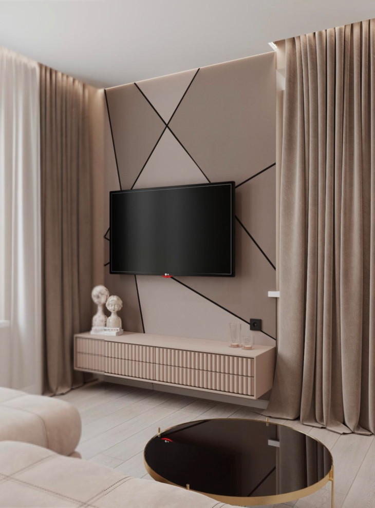 Дизайн проект 3х комнатной квартиры 82 м2 ЖК «Элегант» город Краснодар