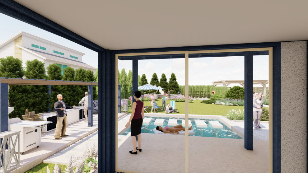 Участок Новая Рига 2 вариант.Хвойные