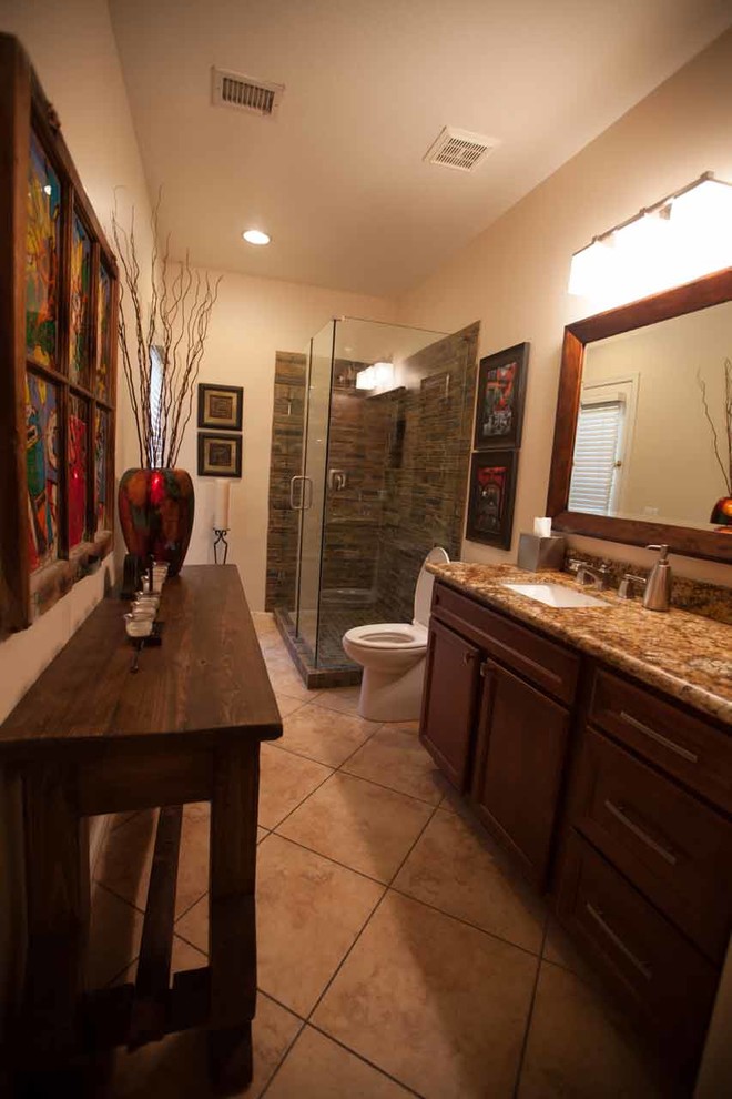 Transitional bathroom photo in Phoenix
