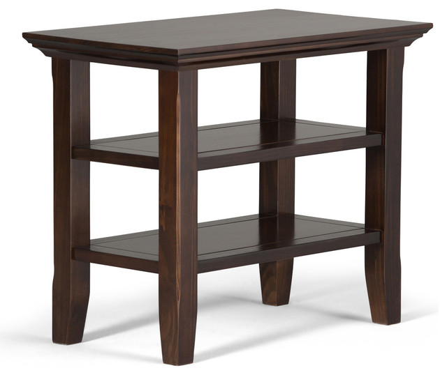 Acadian Solid Wood 14 Rustic Narrow Side Table Farmhouse Side Tables And End Tables By Simpli Home Ltd