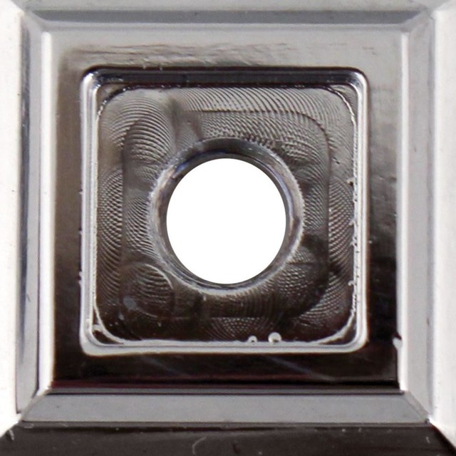 Contemporary Square Cabinet Pull Backplates Polished Chrome