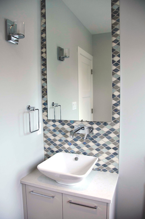 Unique Bathroom Vanity Backsplash Ideas Glass Stone Ceramic Tile - Bathroom Sink Backsplash Tiles