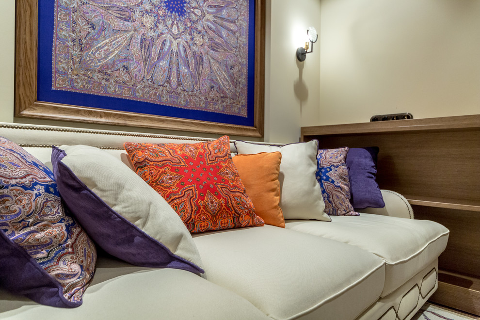 Проект "Гостиная с фиолетовым кантом" для программы Дачный Ответ на НТВ