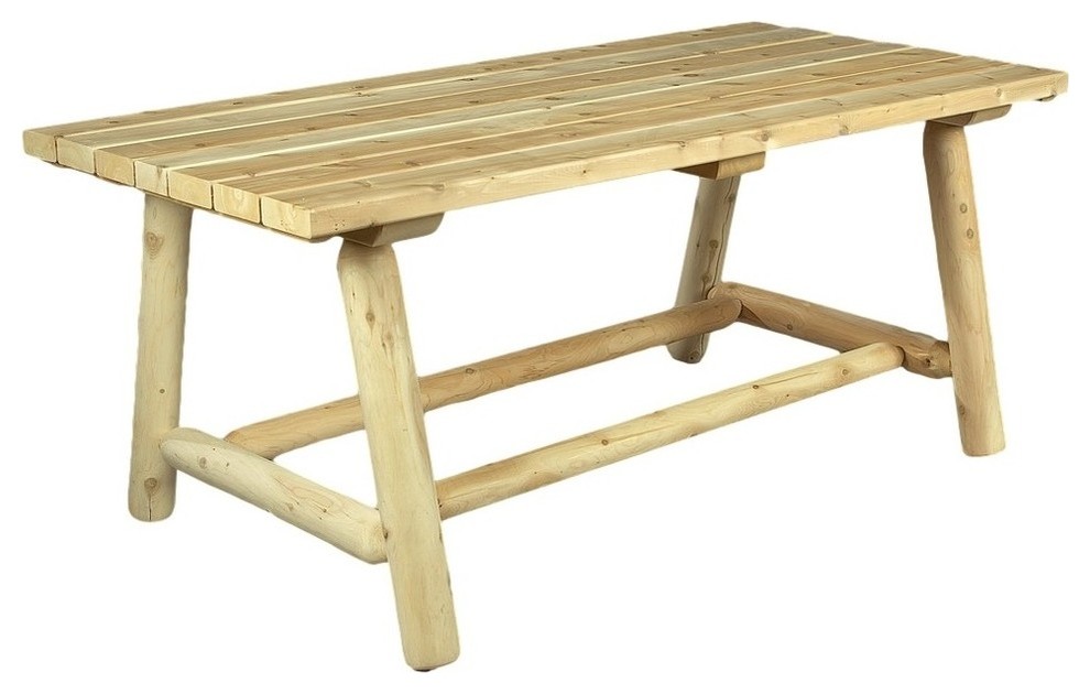 Classic Farmers Table with Bench, Natural