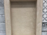 Crema Marfil Marble Both Side Polished Bathroom Corner Shelf 9''x9'' by  Tile Spot