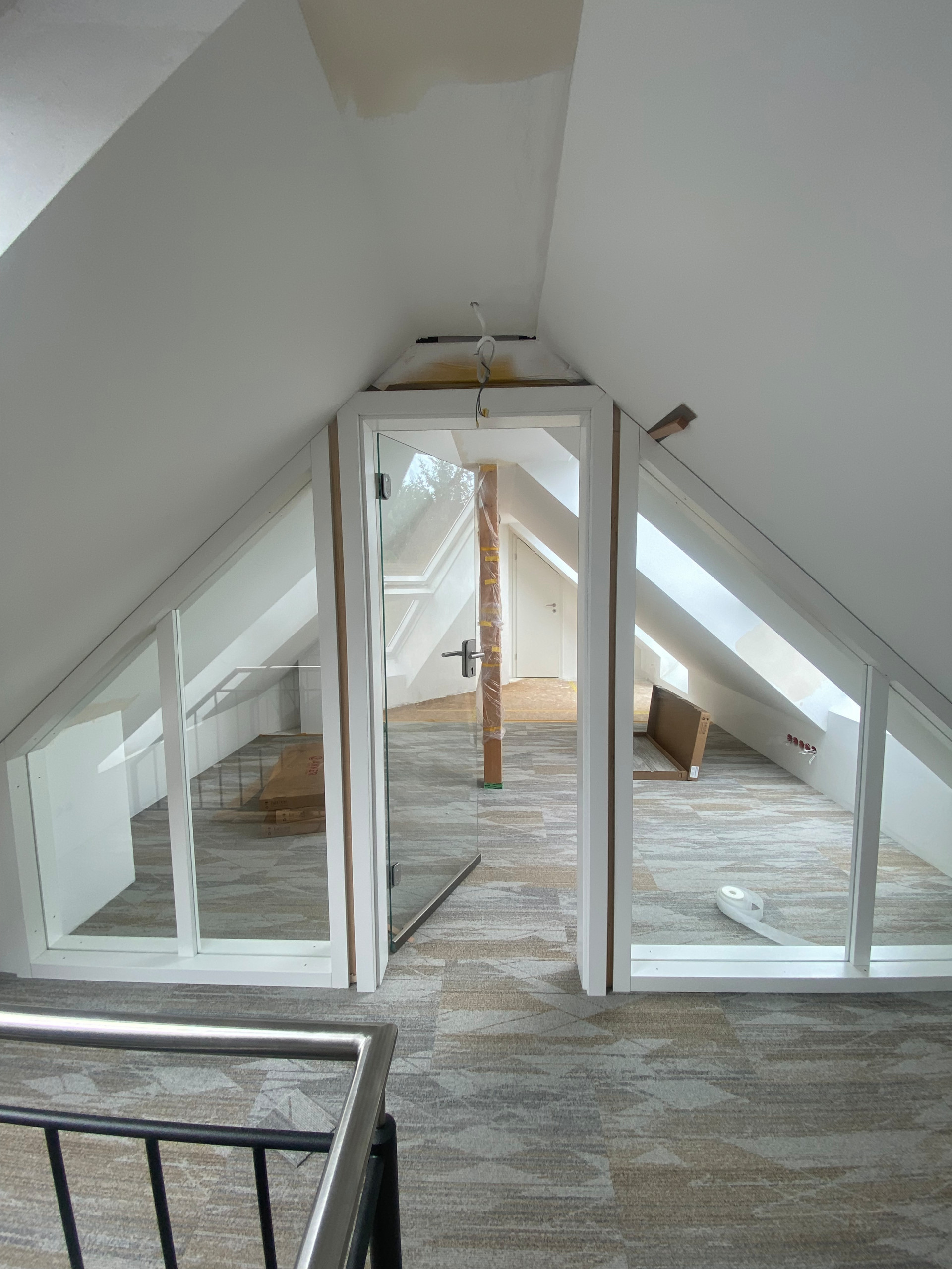 Dachumbau mit Wendeltreppe