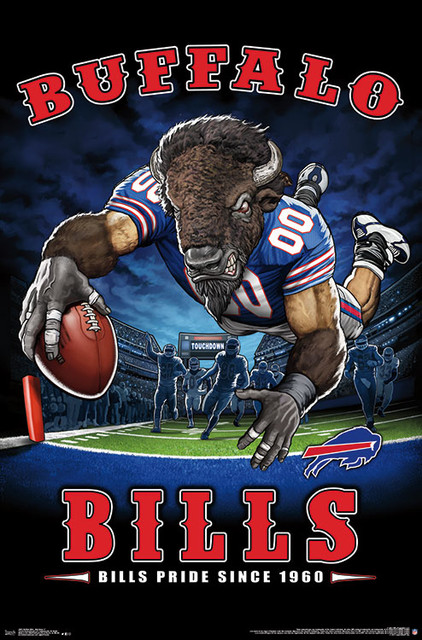 Buffalo Bills End Zone Poster, Unframed Version