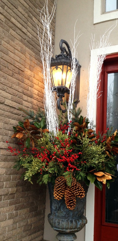 Inspiration for a rustic home design remodel in Chicago