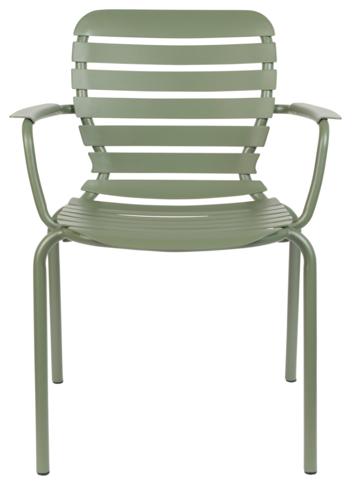 Aluminum Garden Armchairs (2) Zuiver Vendel Contemporary Outdoor