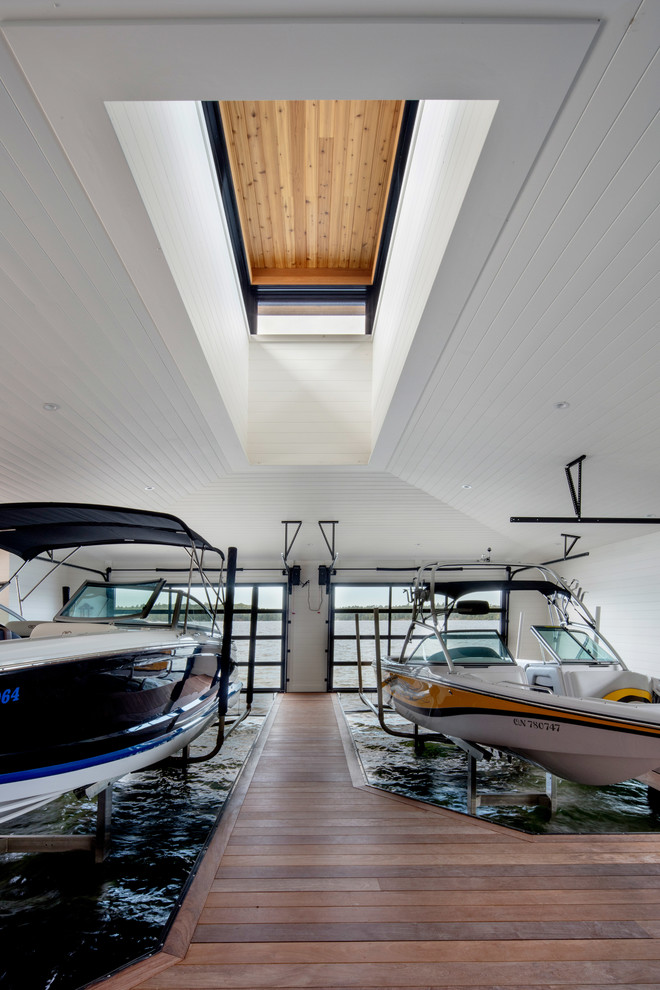 This is an example of a beach style garage in Toronto.