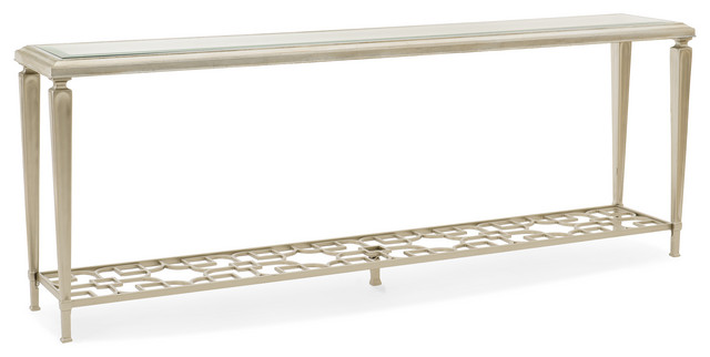 Highly Social Console Table, Woodbridge Harper Console Table