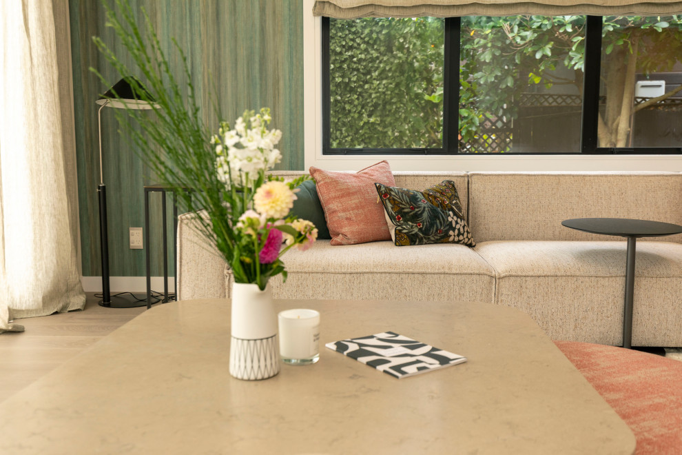 Modern living room in Auckland.