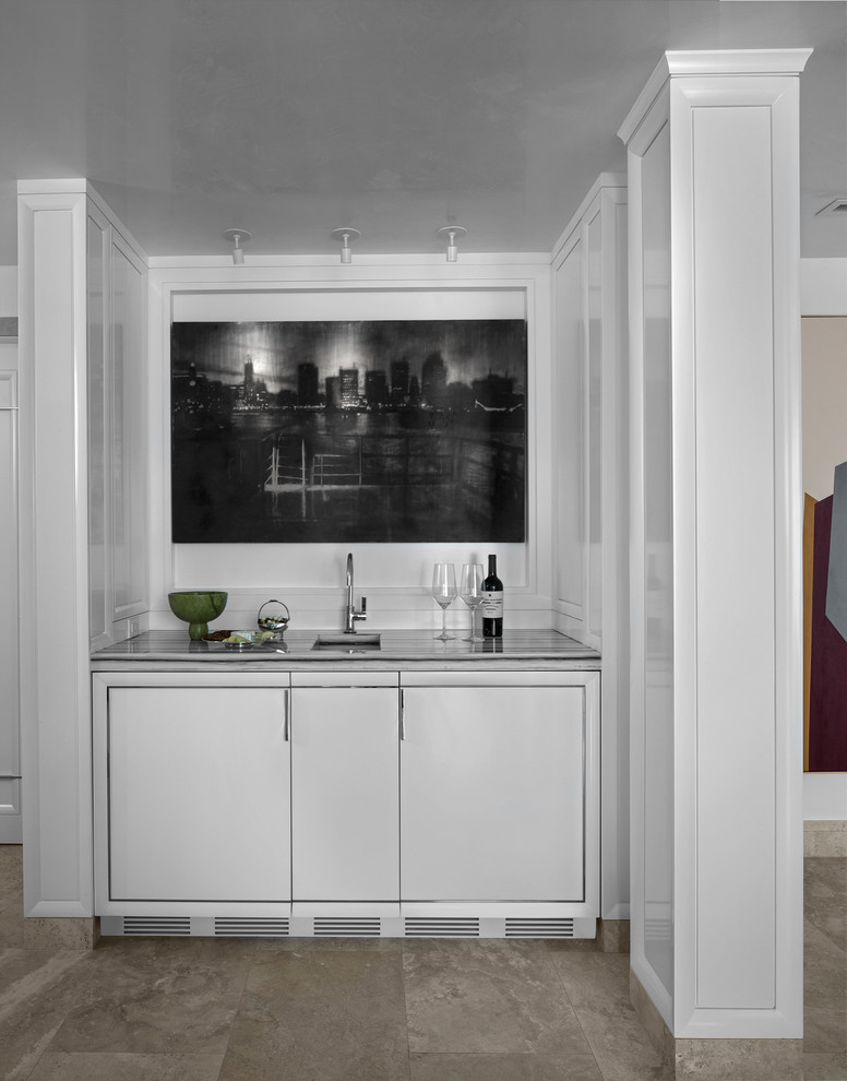 Kitchen - contemporary kitchen idea in Detroit