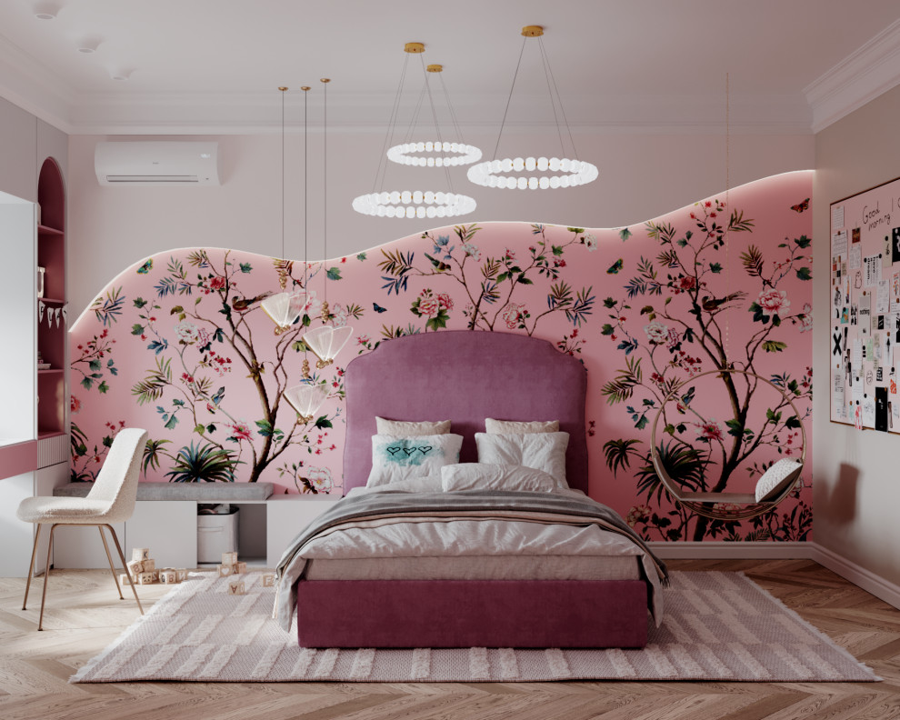 Яркие акценты.Квартира для большой семьи