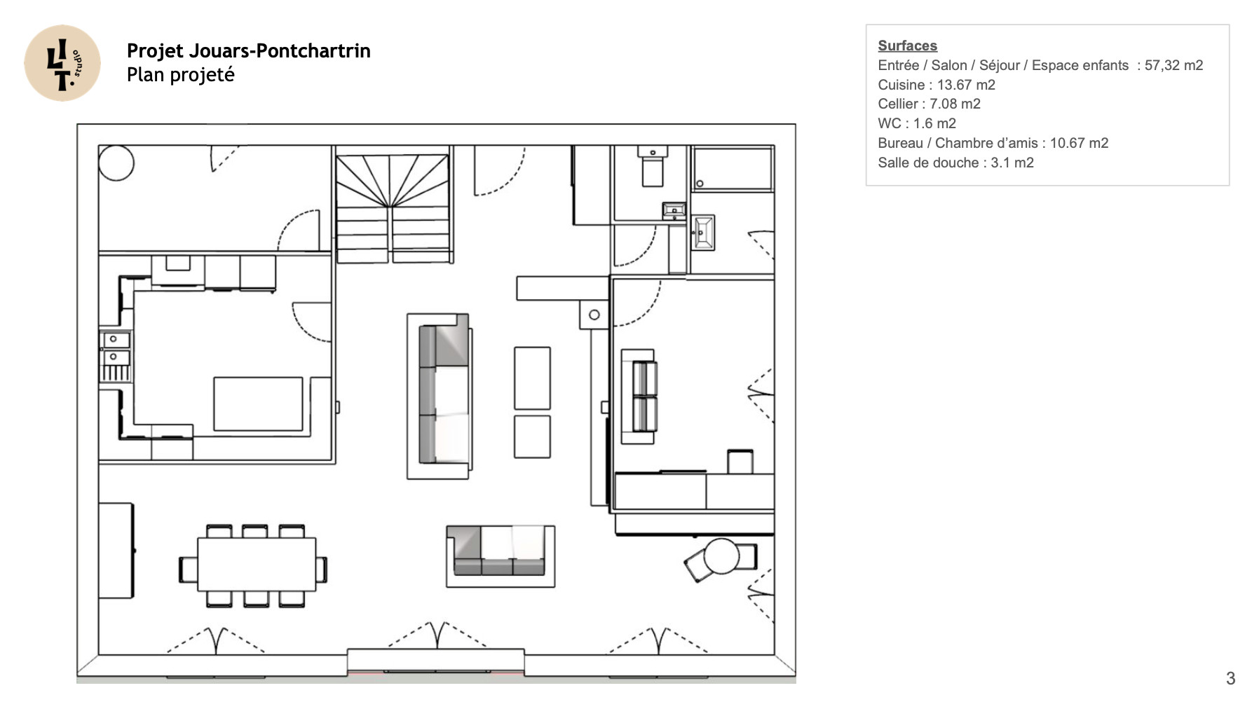 Retravail d'un plan de constructeur - Optimisation des espaces et circulations