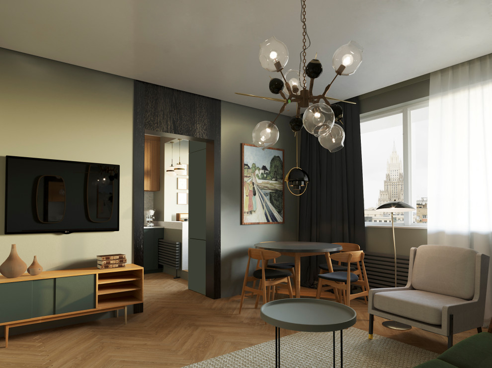 дизайн-проект в стиле mid-century