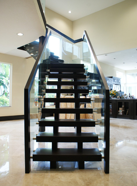 Contemporary Stairs contemporain-escalier
