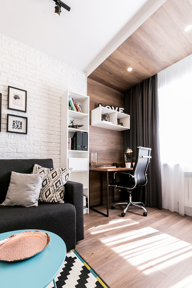 Квартира для молодой творческой пары с котом