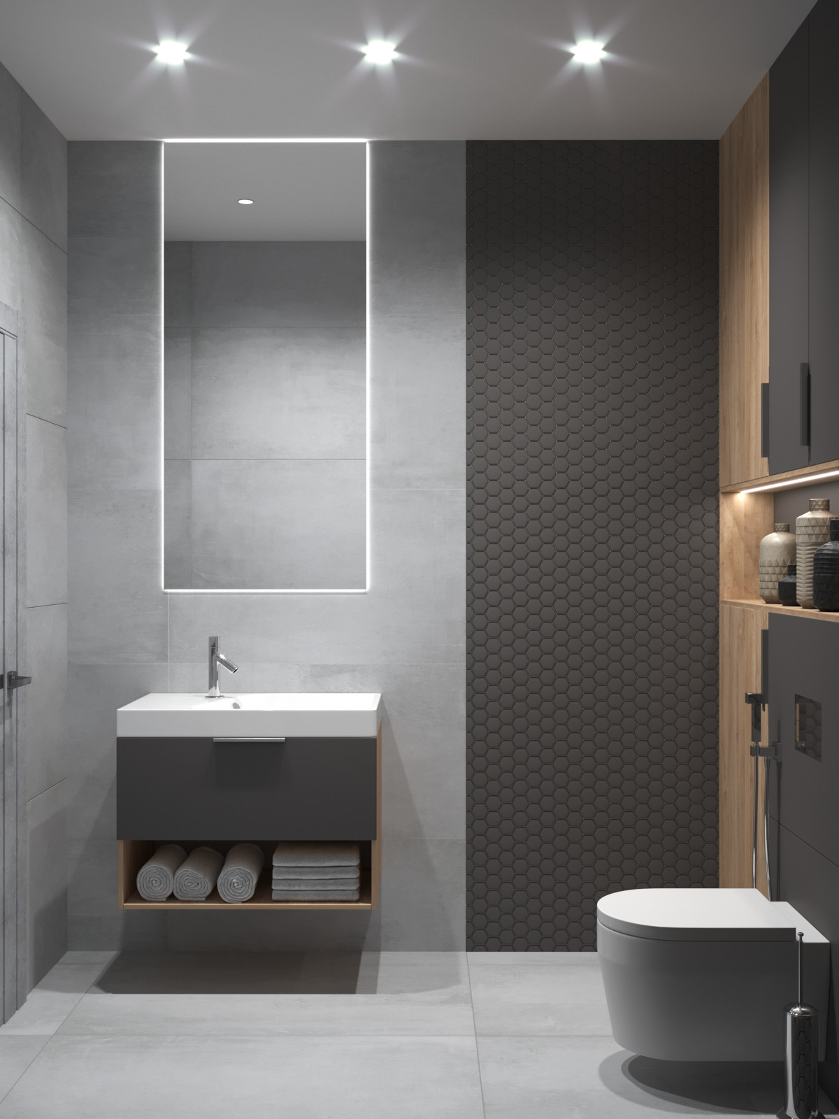 Туалет в стиле лофт