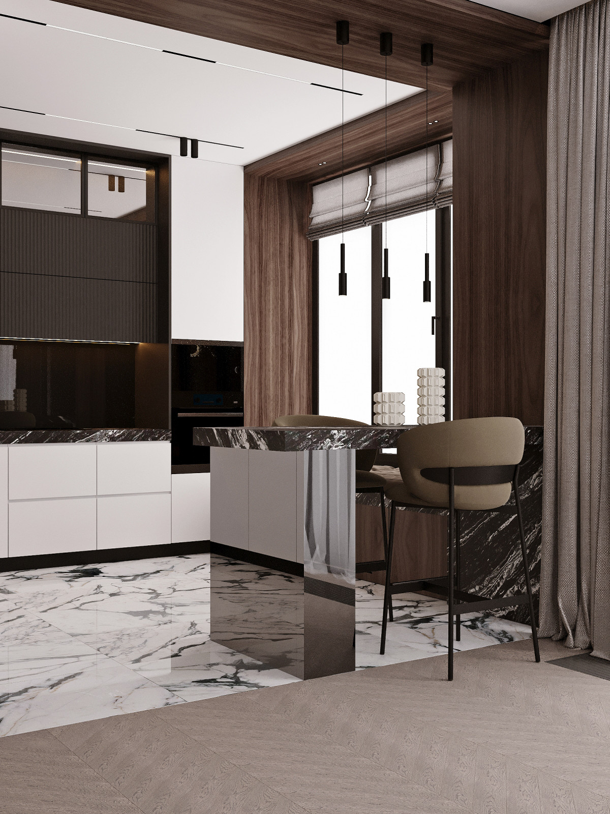 Интерьер в ЖК "Западный порт"