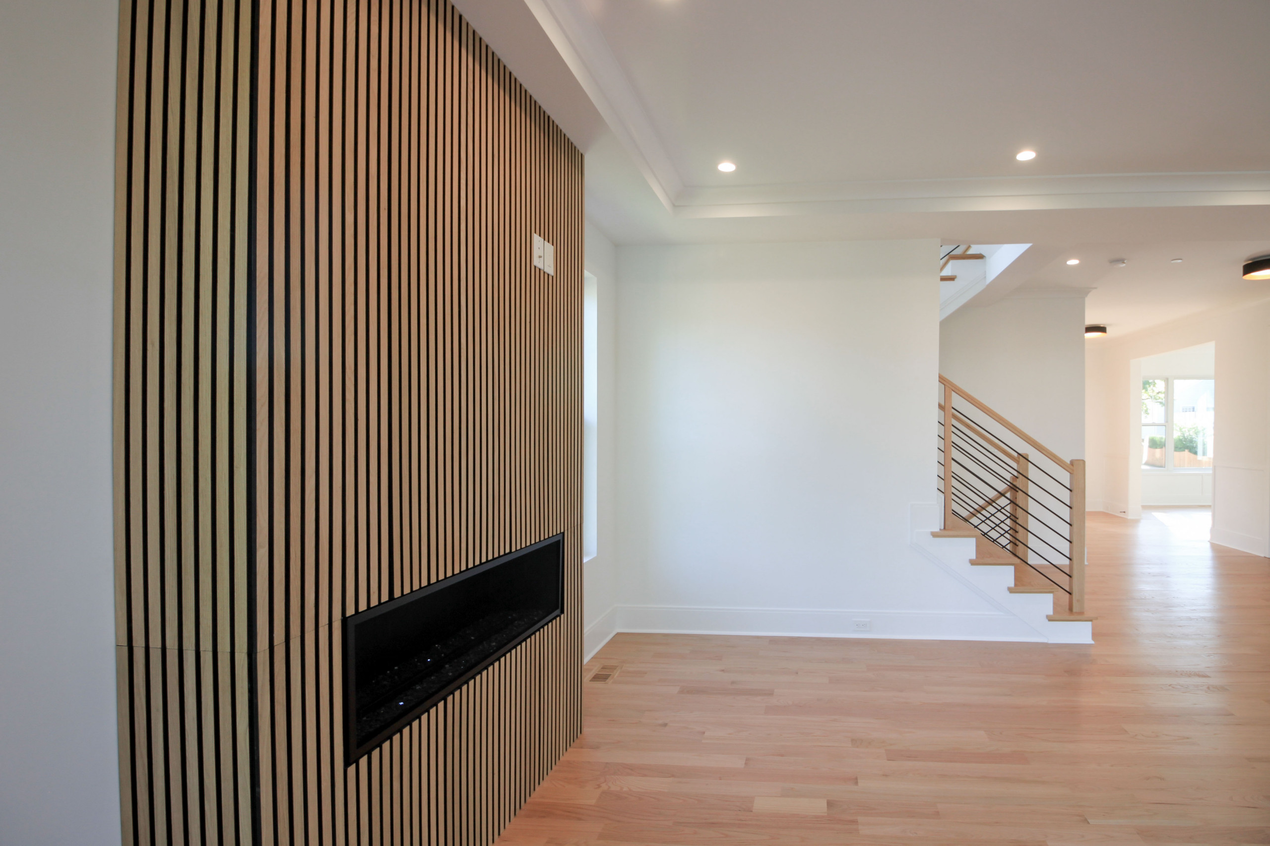94_Neutral Color Floating Staircase with Metal Balusters, Bethesda MD 20817