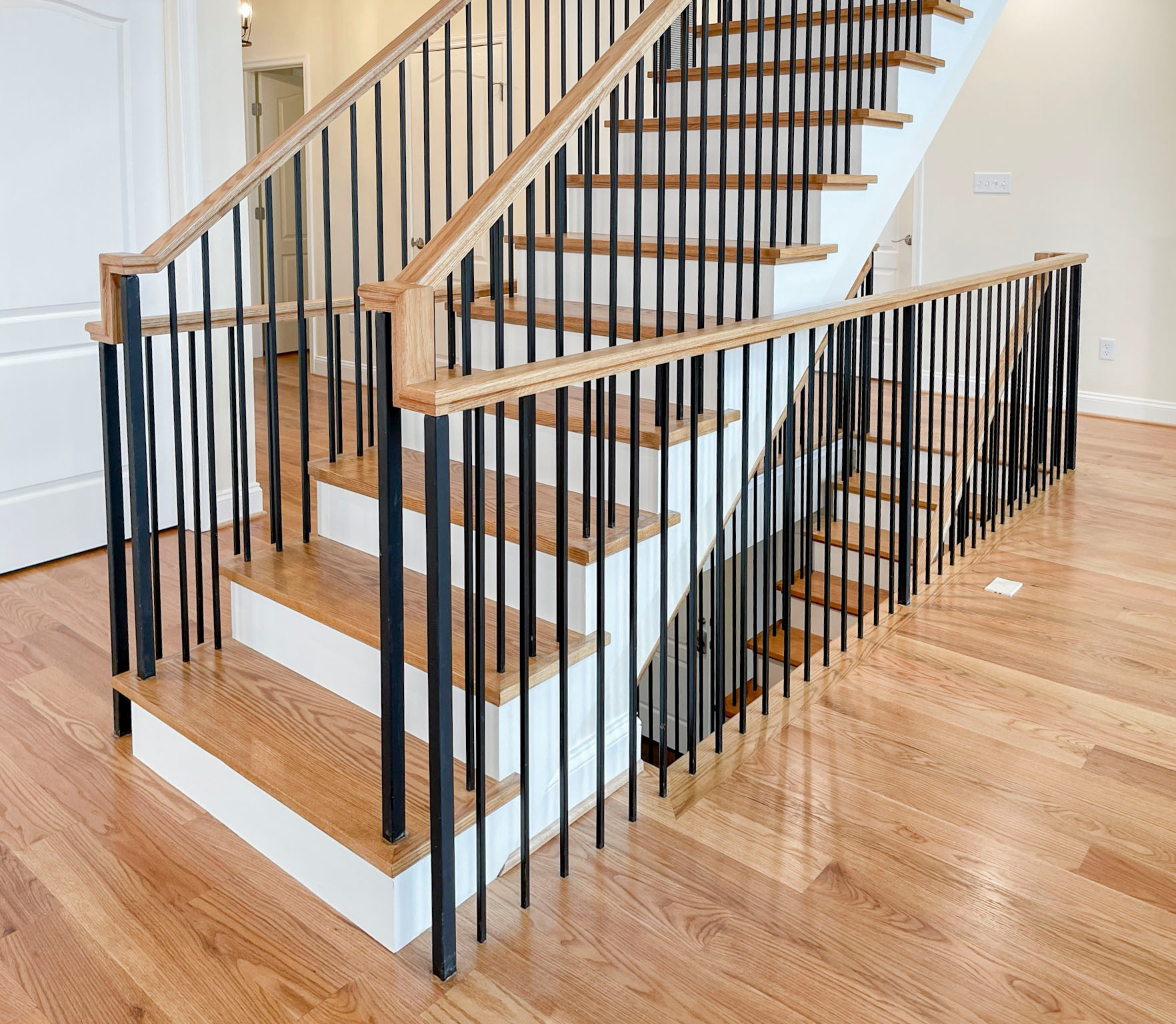 97_Airy Straight-Floating Staircase in Transitional-Mountain Home, Luray, VA 228