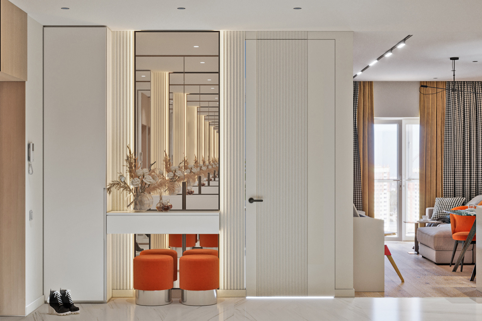 Теплый проект квартиры на севере