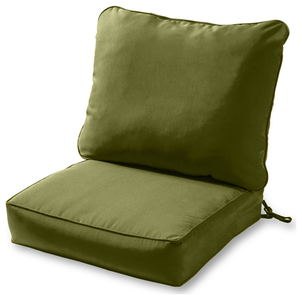 Outdoor 2pc Deep Seat Cushion Set, Hunter Contemporary Outdoor